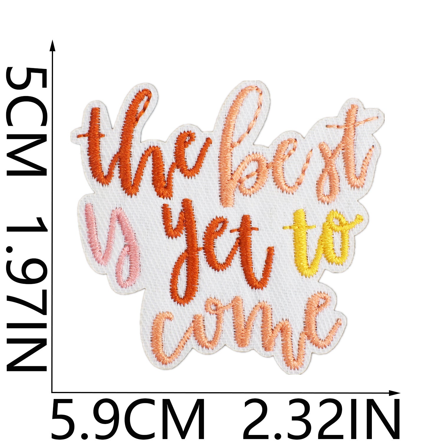 Wholesale Xiao Tian Inspirational Quotations Embroidery Cloth Sticker